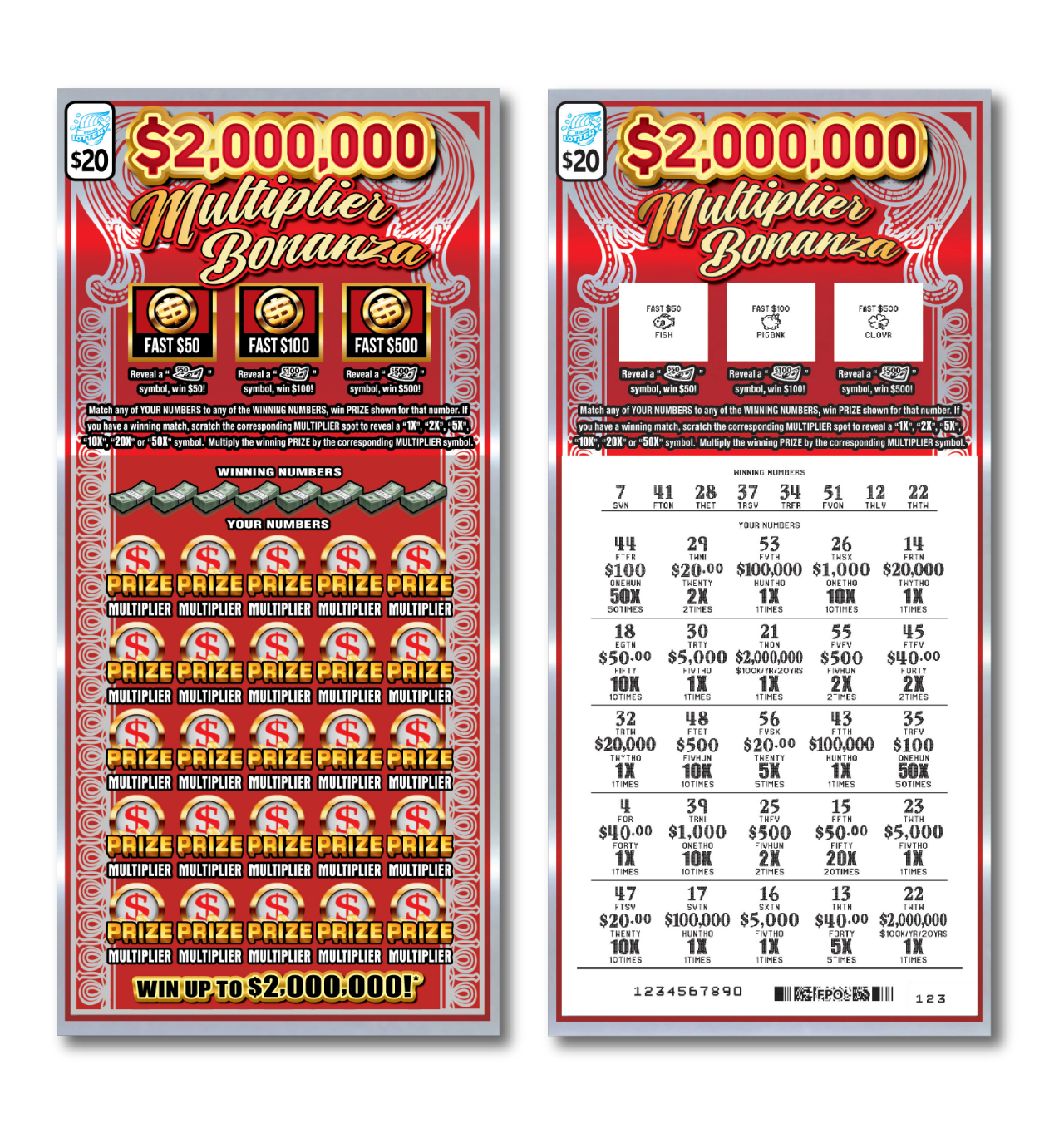 50k Bingo Doubler Instant Ticket Game